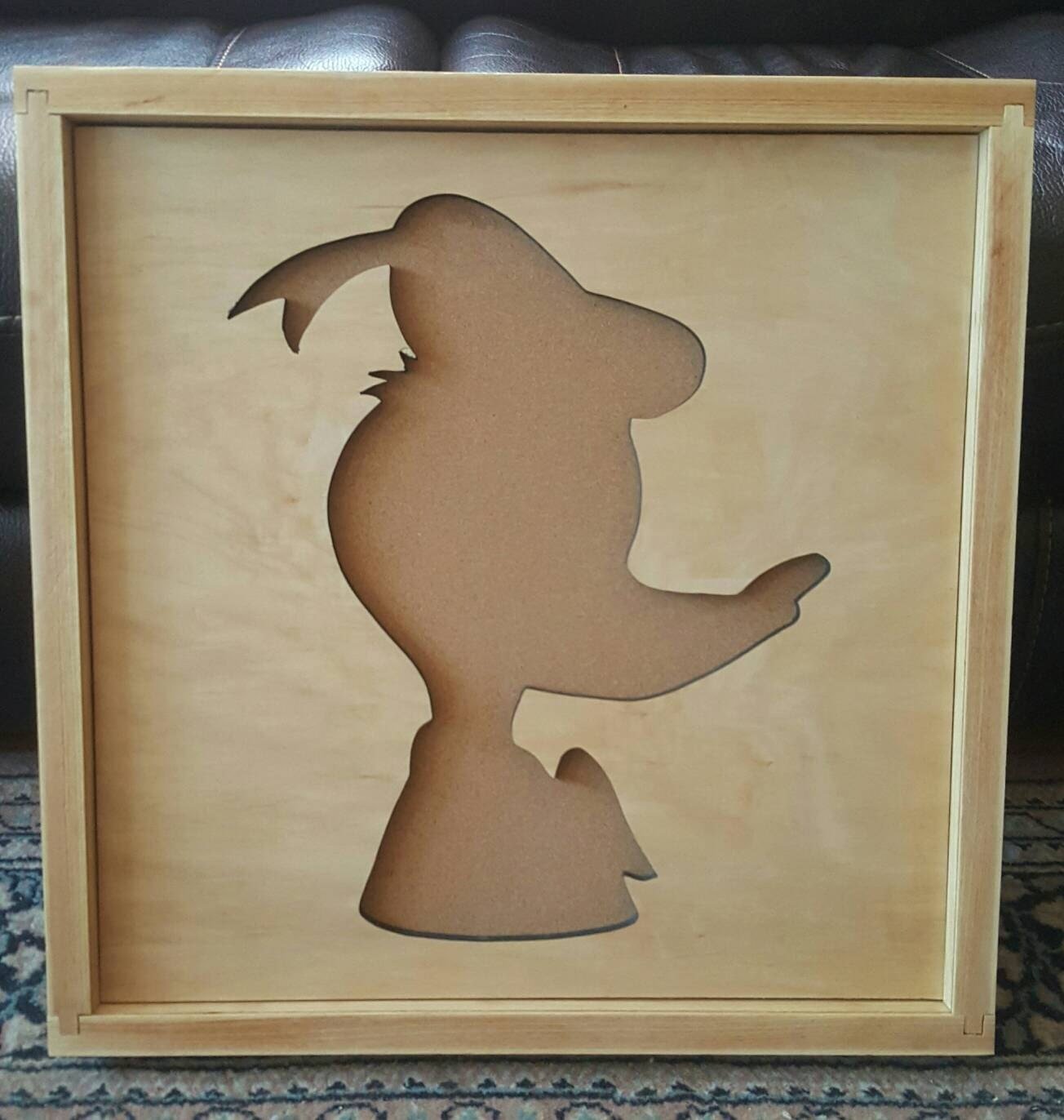 Disney Inspired Pin Display Shadowbox (Donald Duck), Corkboard, Cork Display