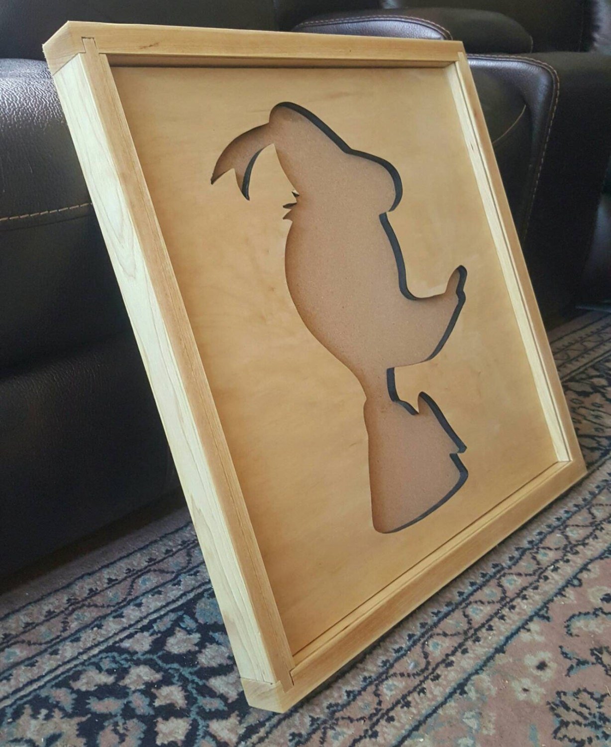 Disney Inspired Pin Display Shadowbox (Donald Duck), Corkboard, Cork Display