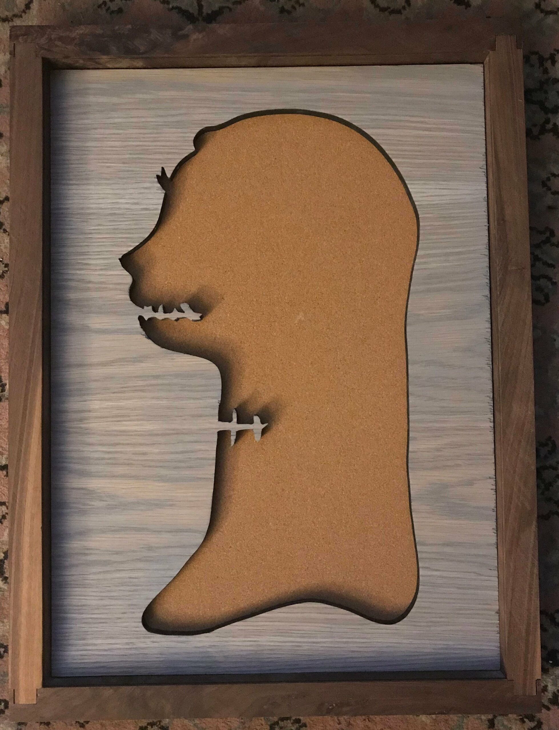 Disney Inspired Nightmare Before Christmas Pin Display Shadowbox (Sally Rag Doll), Corkboard, Cork Display