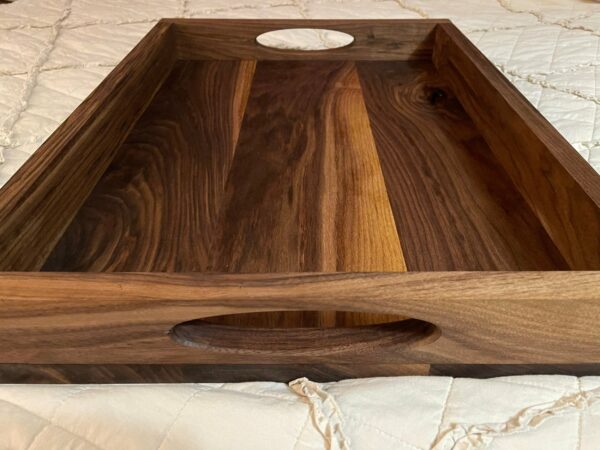 Handmade hardwood engraved charcuterie board, serving, vegetables