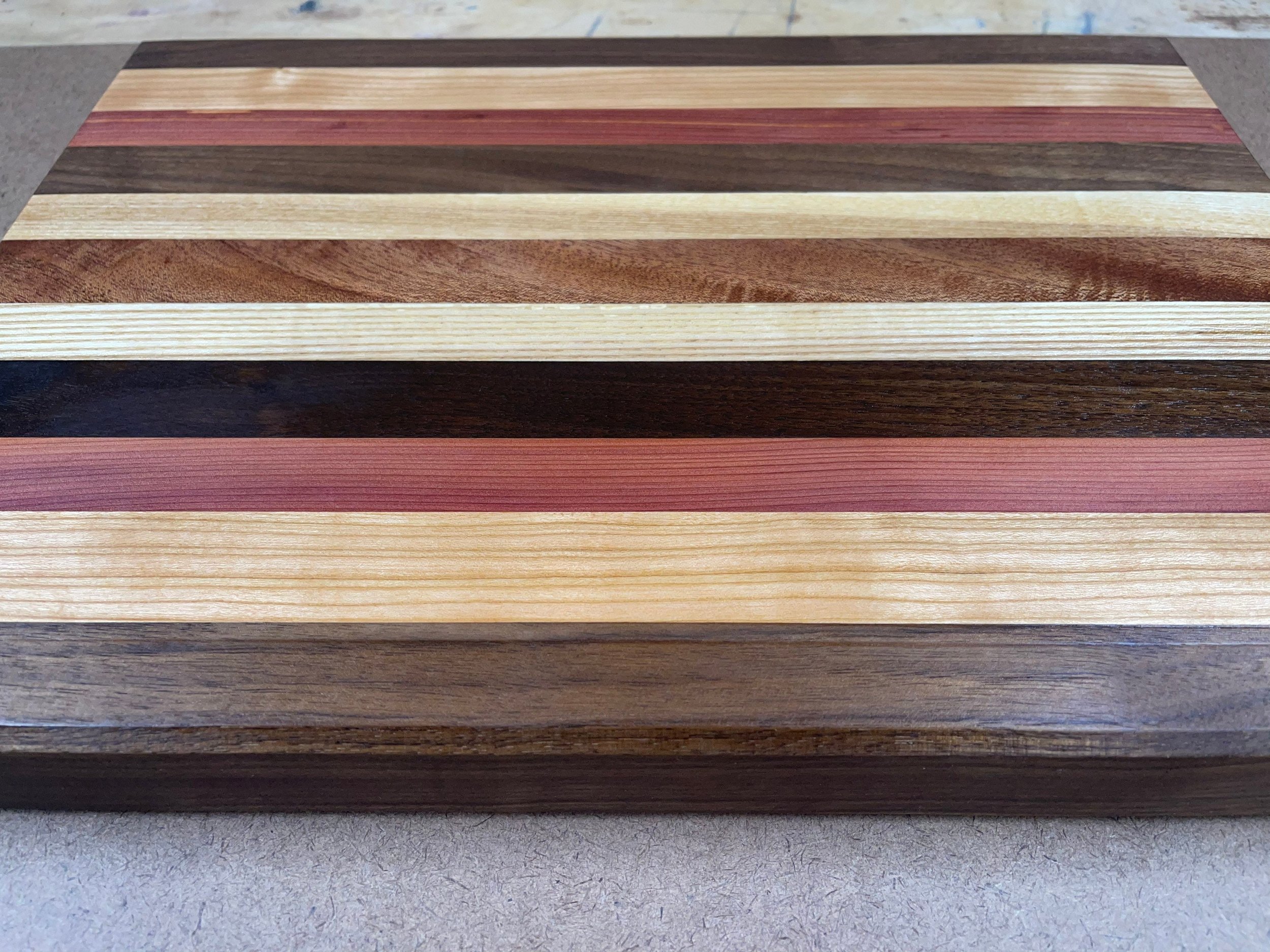 Handmade hardwood cutting board, charcuterie, serving