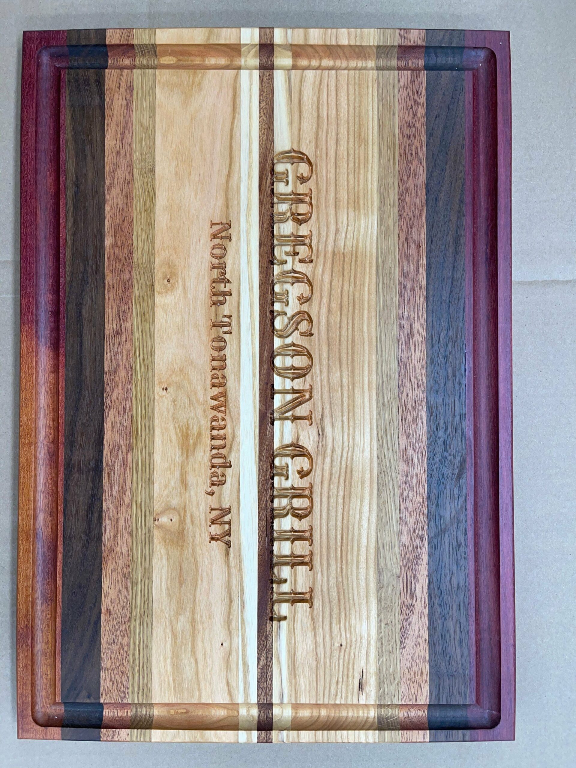 Handmade hardwood cutting board, charcuterie, serving