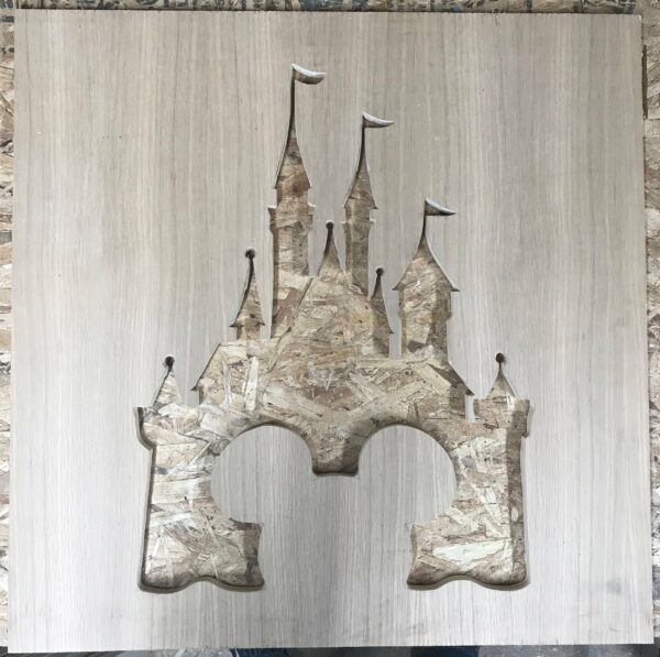 Disney Inspired Pin Display Shadowbox (Disney Cinderella Castle), Corkboard, Cork Display