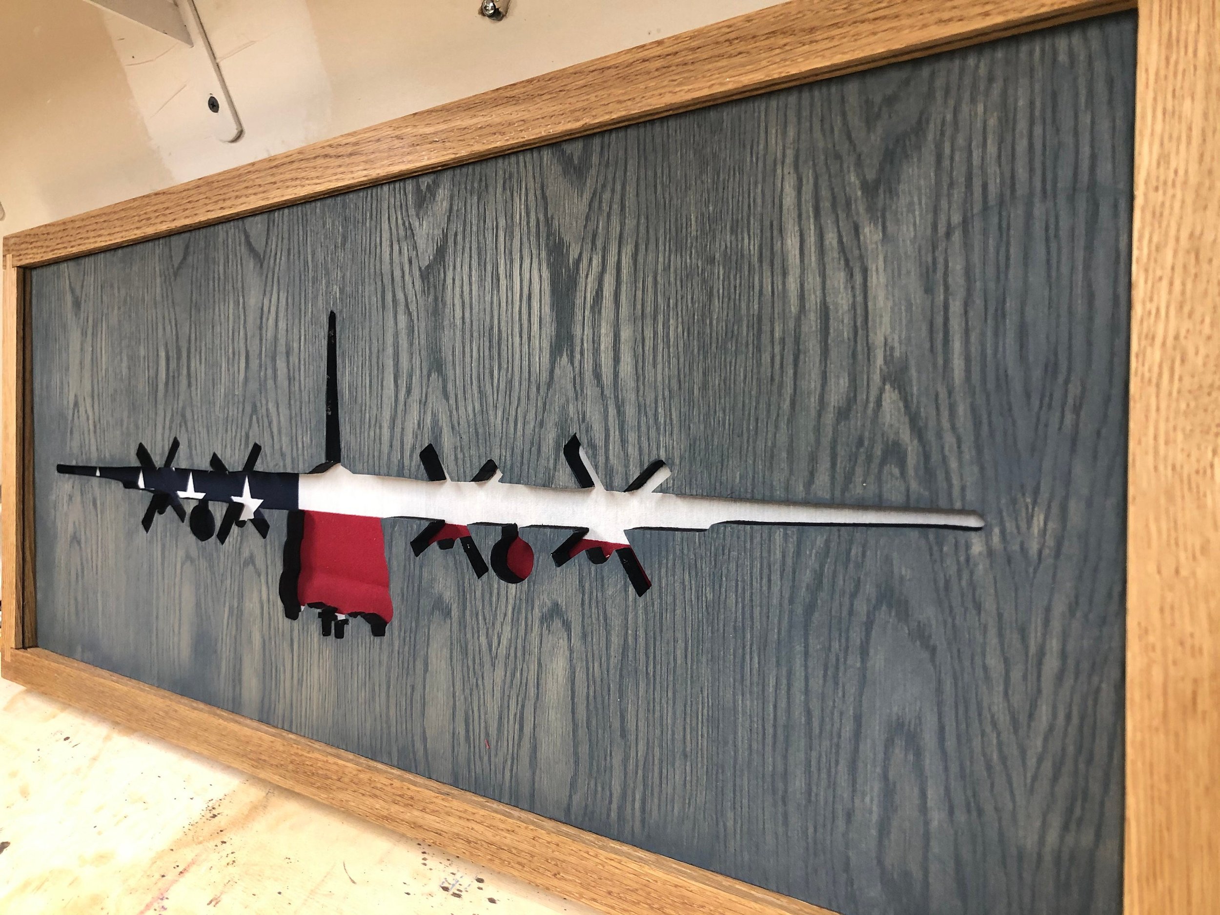 C-130 Hercules Inspired Display Shadowbox, Corkboard, Cork Display, medal display, Coast Guard, Navy