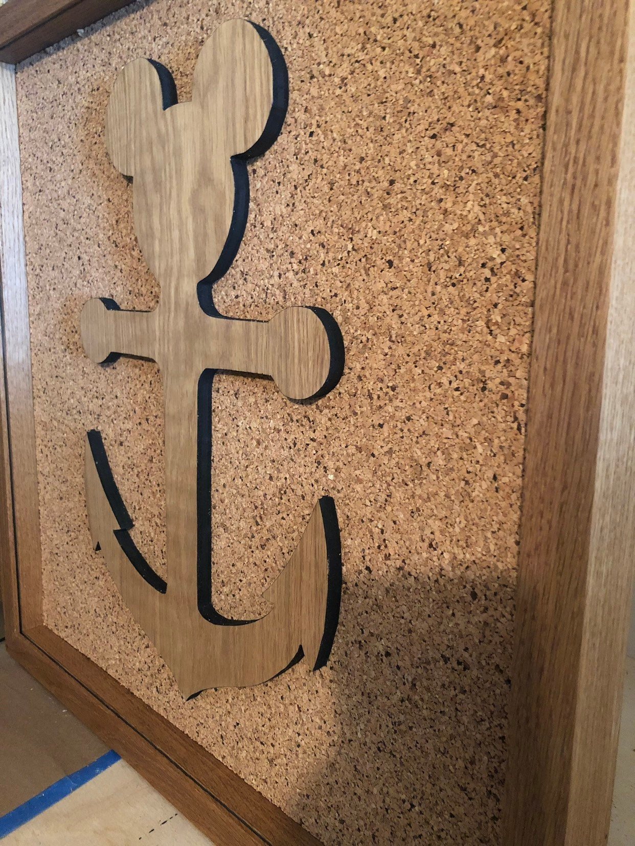 Disney Inspired Pin Display Shadowbox (Disney Cruise Line), Corkboard, Cork Display