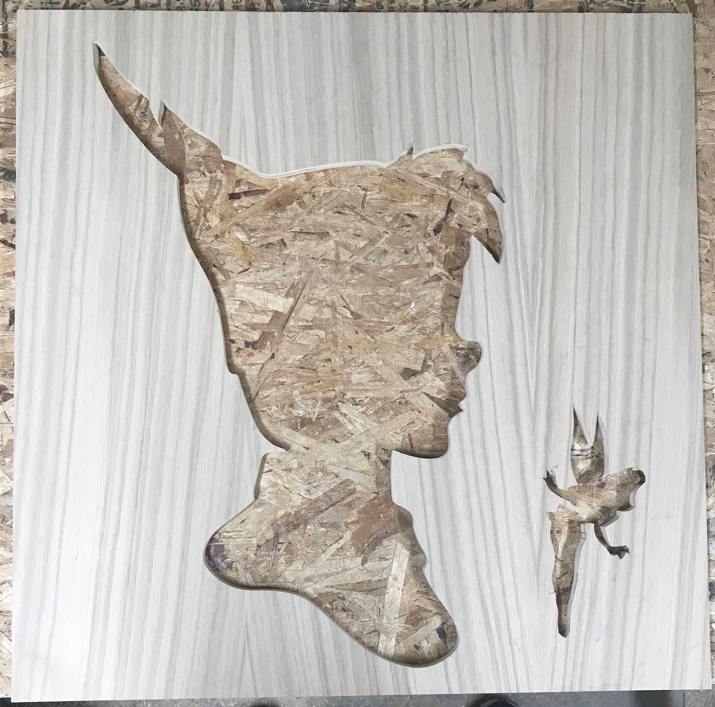 Disney Inspired Pin Display Shadowbox (Peter Pan and Tinkerbell), Corkboard, Cork Display