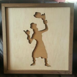 Disney Inspired Pin Display Shadowbox (Haunted Mansion Hitchiking Ghosts), Corkboard, Cork Display