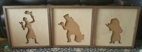 Disney Inspired Pin Display Shadowbox (Haunted Mansion Hitchiking Ghosts), Corkboard, Cork Display