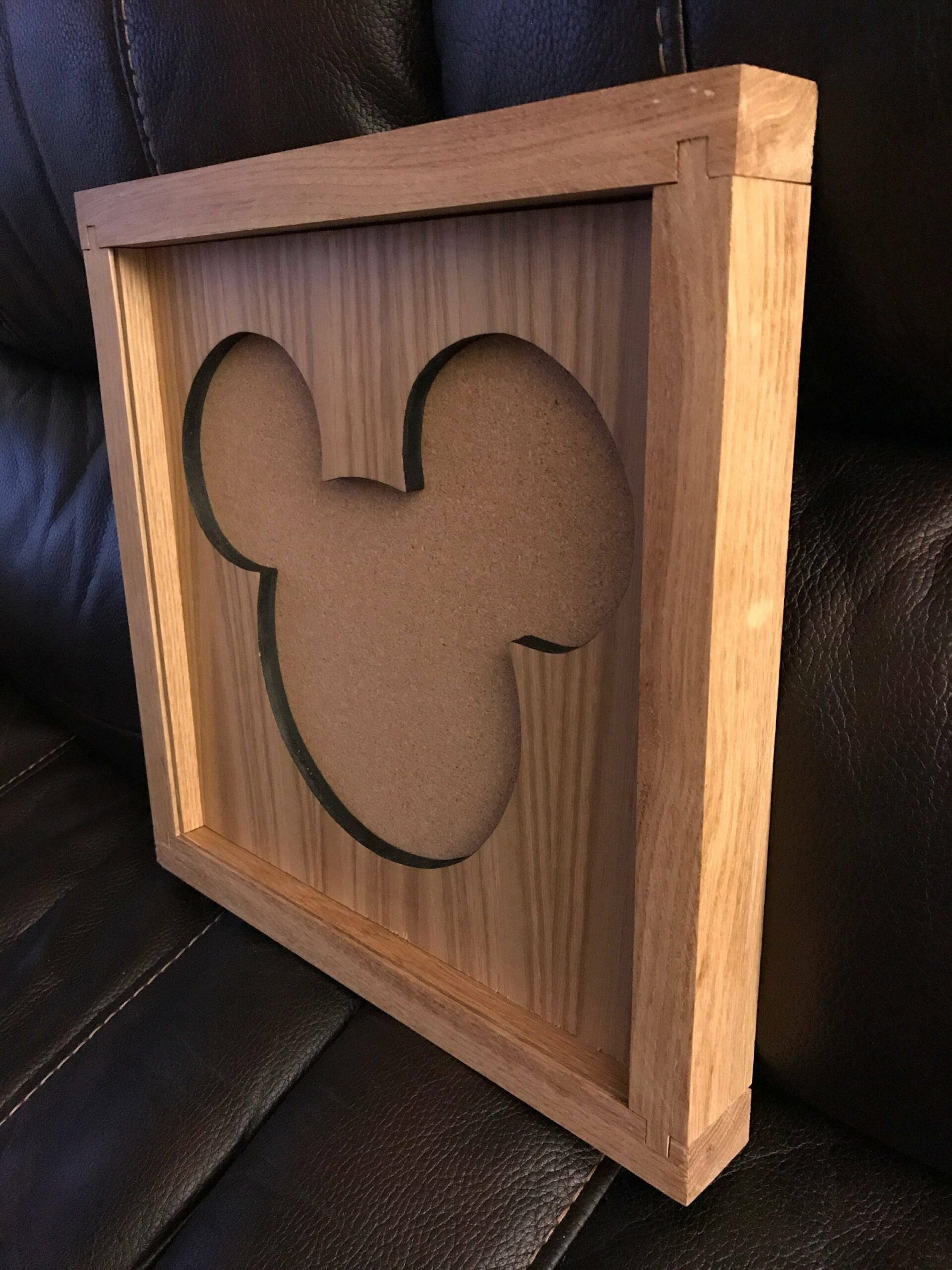 Disney Inspired Pin Display Shadowbox (Mickey), Corkboard, Cork Display