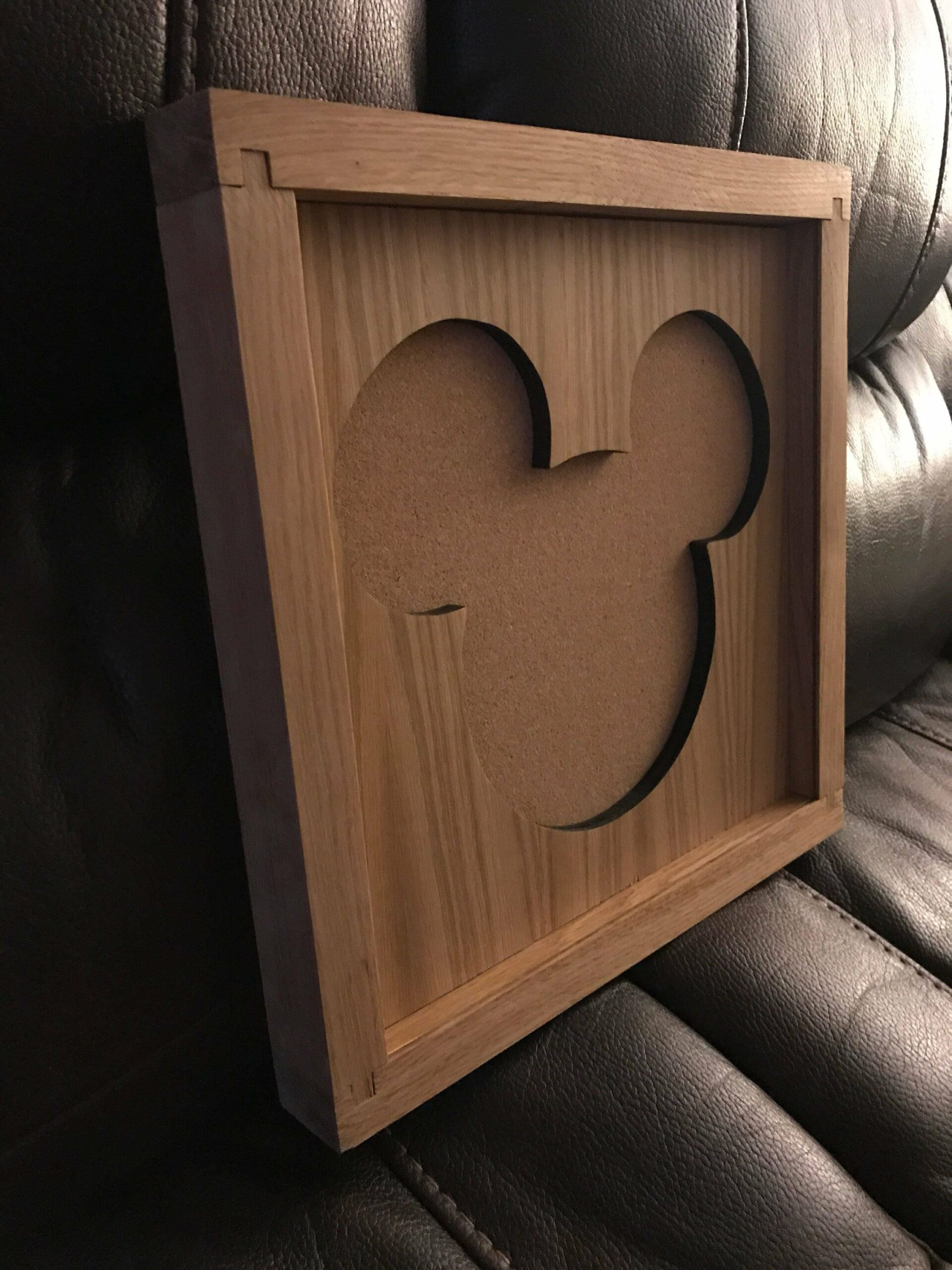 Disney Inspired Pin Display Shadowbox (Mickey), Corkboard, Cork Display