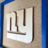 New York Giants Inspired Display Shadowbox, Corkboard, Cork Display, Ticket display