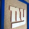 New York Giants Inspired Display Shadowbox, Corkboard, Cork Display, Ticket display