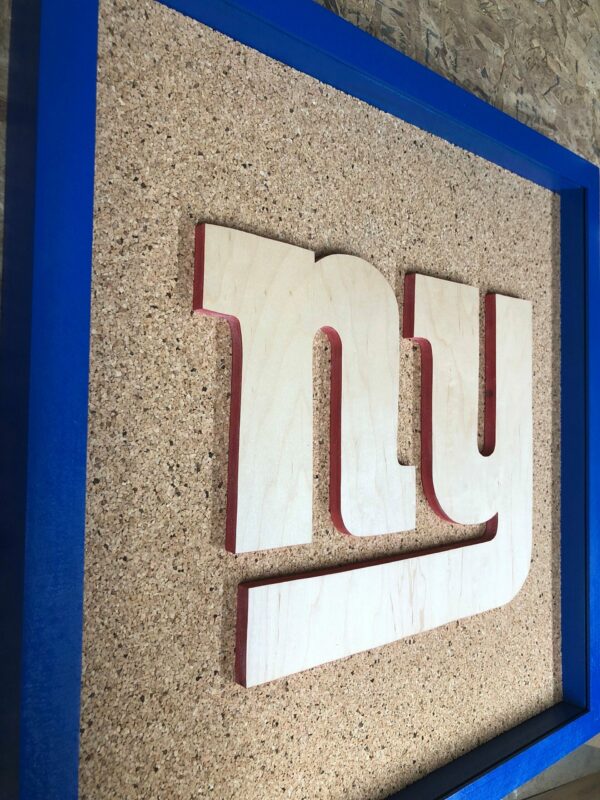 New York Giants Inspired Display Shadowbox, Corkboard, Cork Display, Ticket display