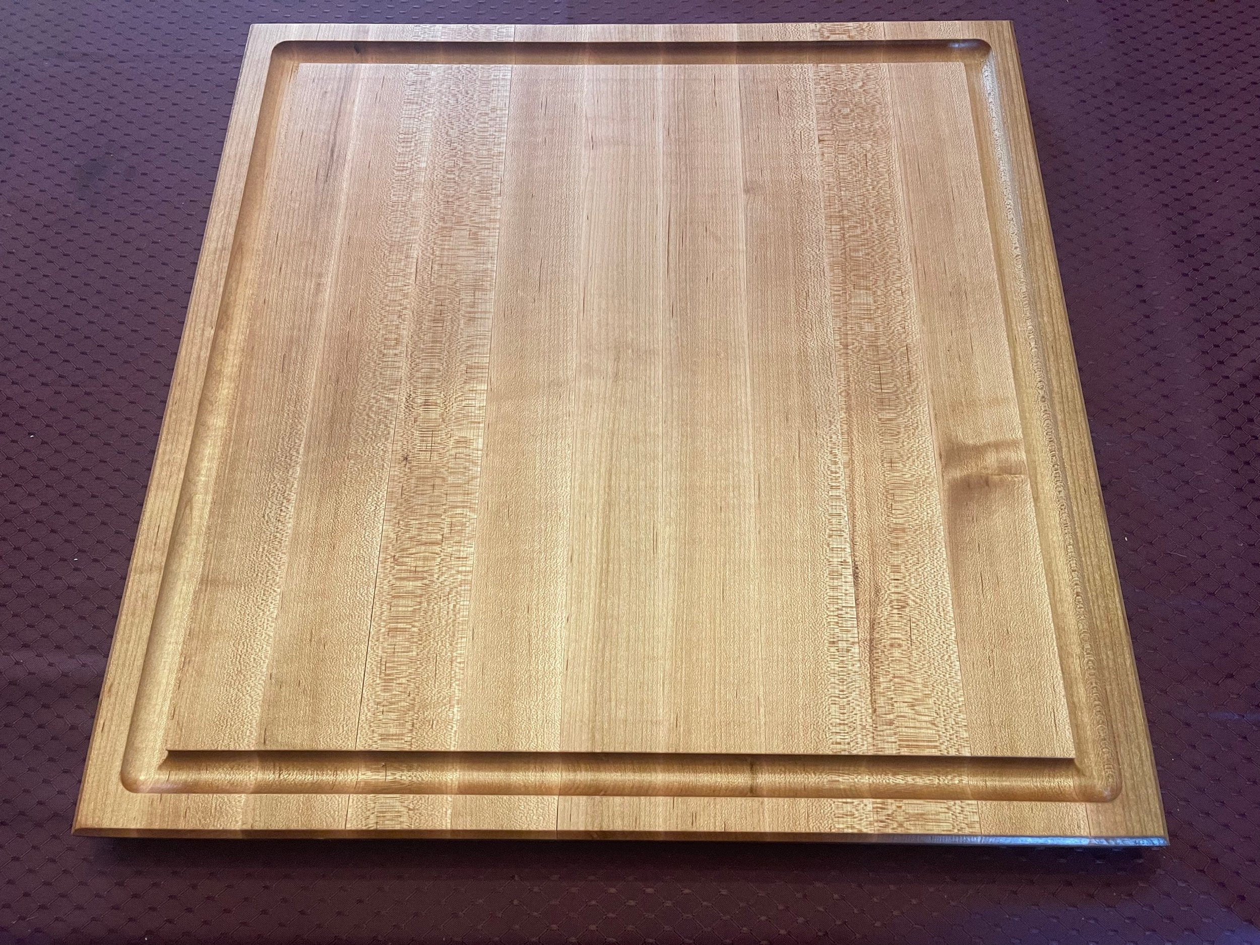 20” Square Edge Grain Cutting Board, charcuterie, serving