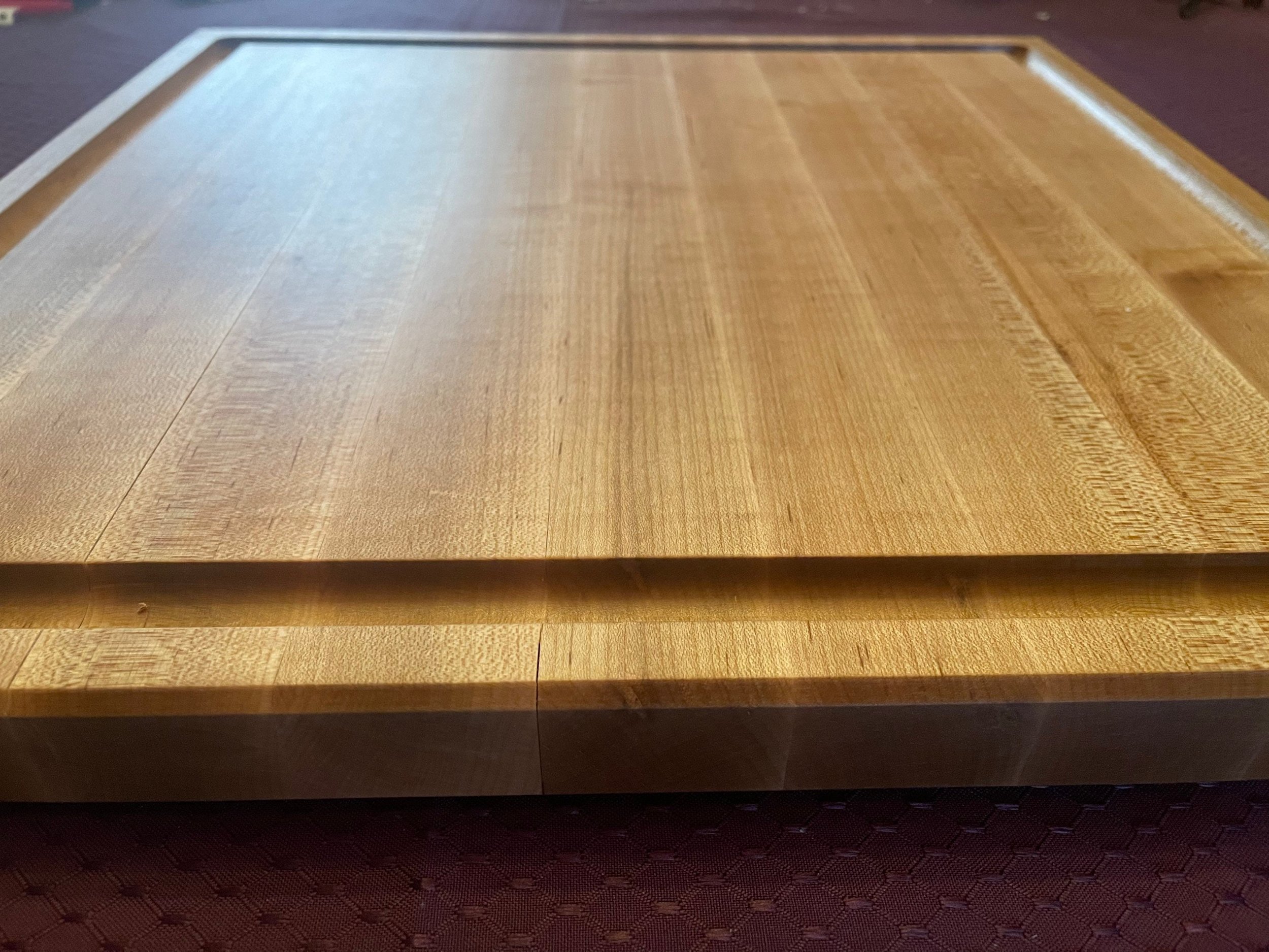 20” Square Edge Grain Cutting Board, charcuterie, serving