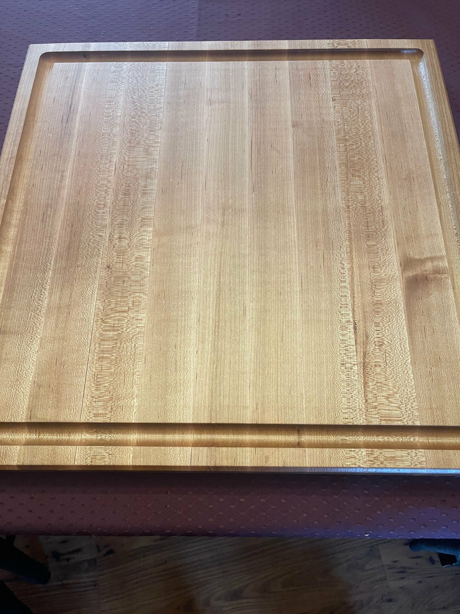20” Square Edge Grain Cutting Board, charcuterie, serving