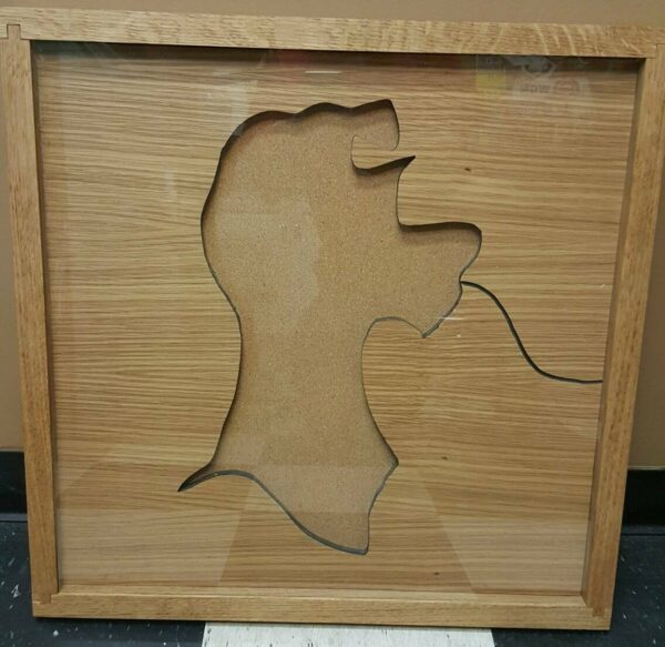 Disney Inspired Pin Display Shadowbox (Lady and the Tramp), Corkboard, Cork Display