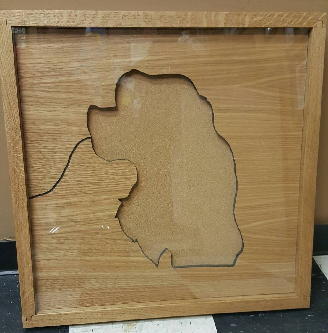 Disney Inspired Pin Display Shadowbox (Lady and the Tramp), Corkboard, Cork Display