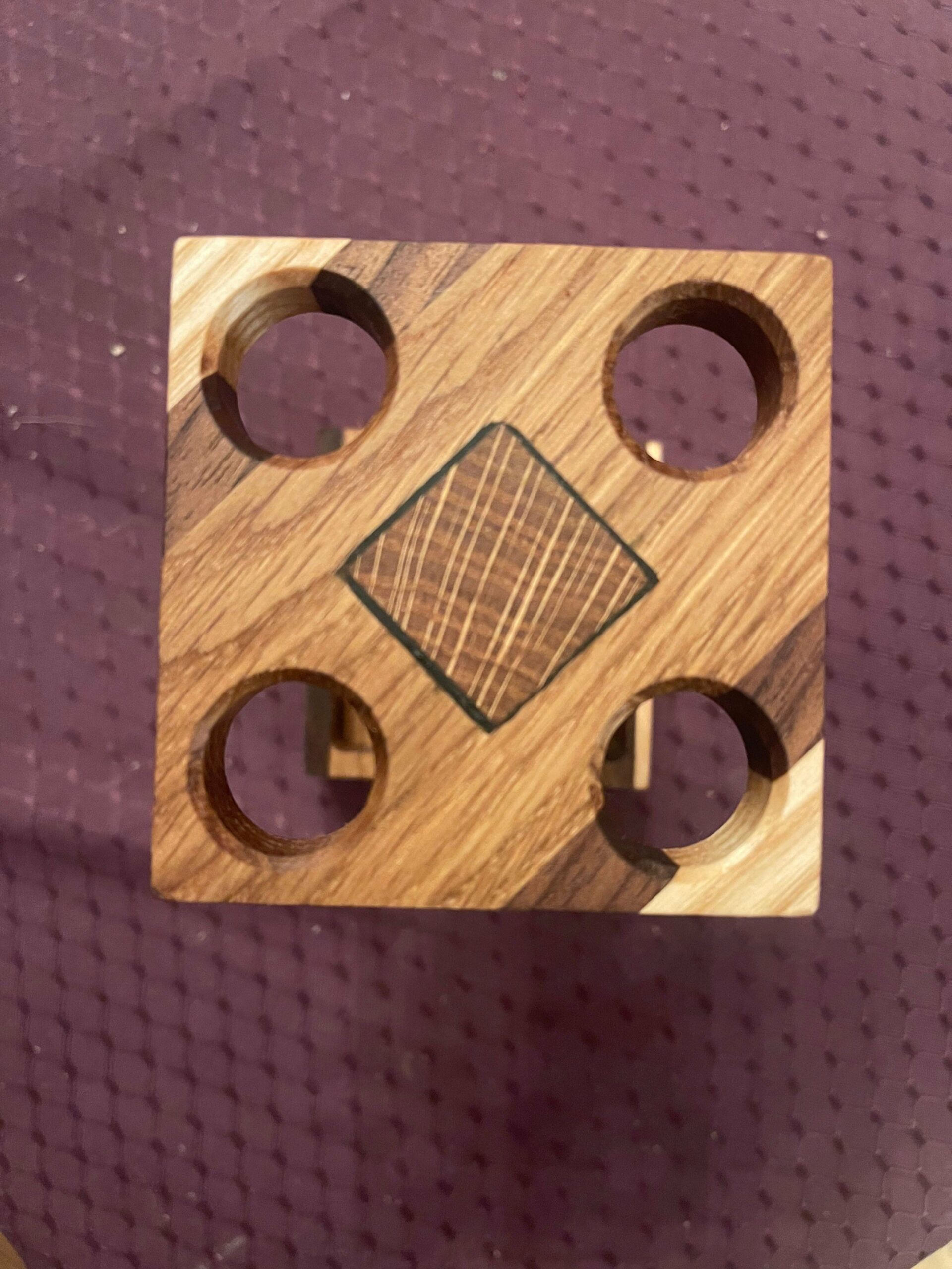 Solid wood Handcrafted Toothbrush Holder, bathroom, sink