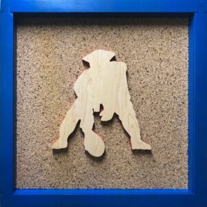 New England Patriots(Pat the Patriot) Inspired Display Shadowbox, Corkboard, Cork Display, ticket display