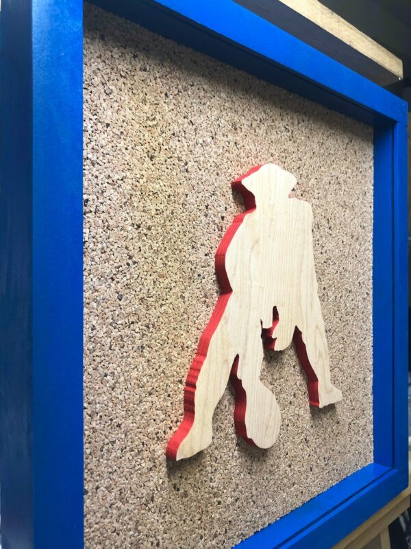 New England Patriots(Pat the Patriot) Inspired Display Shadowbox, Corkboard, Cork Display, ticket display