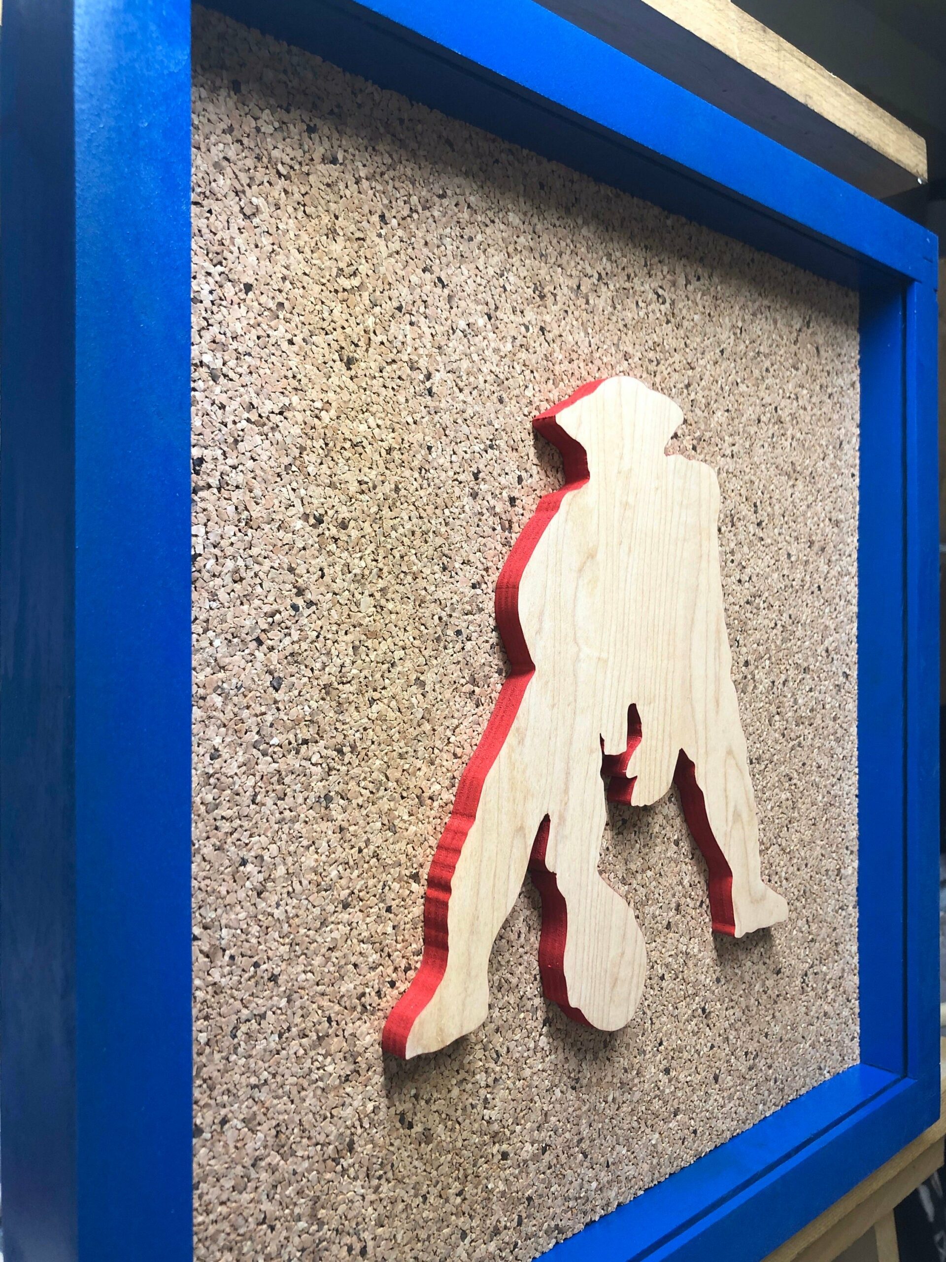 New England Patriots(Pat the Patriot) Inspired Display Shadowbox, Corkboard, Cork Display, ticket display