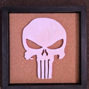 Disney Marvel Inspired Pin Display Shadowbox (Punisher), Corkboard, Cork Display