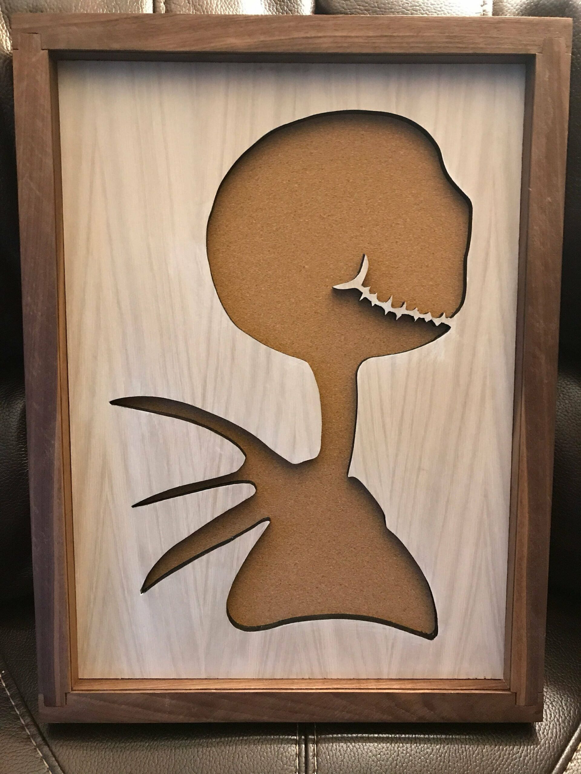 Disney Inspired Nightmare Before Christmas Pin Display Shadowbox (Jack Skellington), Corkboard, Cork Display