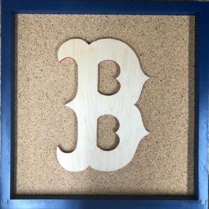 Boston Red Sox Inspired Display Shadowbox, Corkboard, Cork Display, ticket display