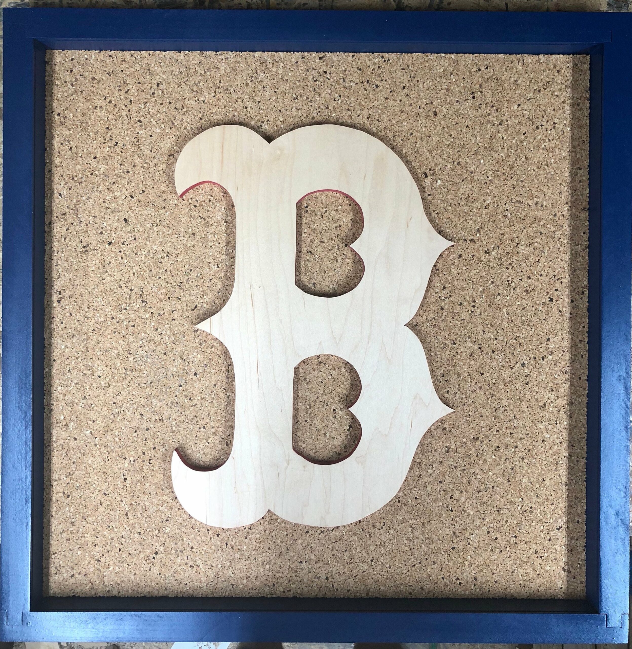 Boston Red Sox Inspired Display Shadowbox, Corkboard, Cork Display, ticket display