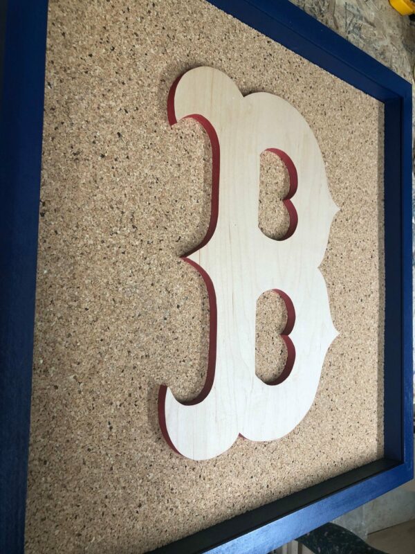 Boston Red Sox Inspired Display Shadowbox, Corkboard, Cork Display, ticket display