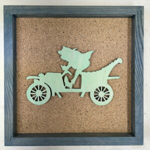 Disney Inspired Pin Display Shadowbox (Mr. Toad), Corkboard, Cork Display