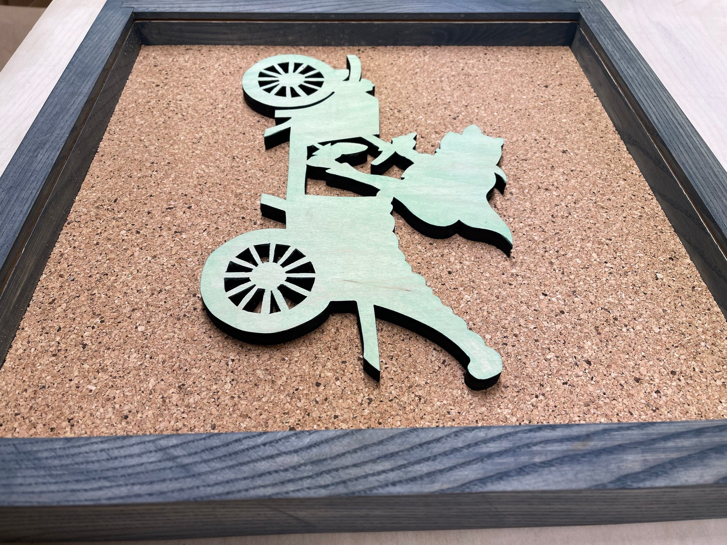 Disney Inspired Pin Display Shadowbox (Mr. Toad), Corkboard, Cork Display