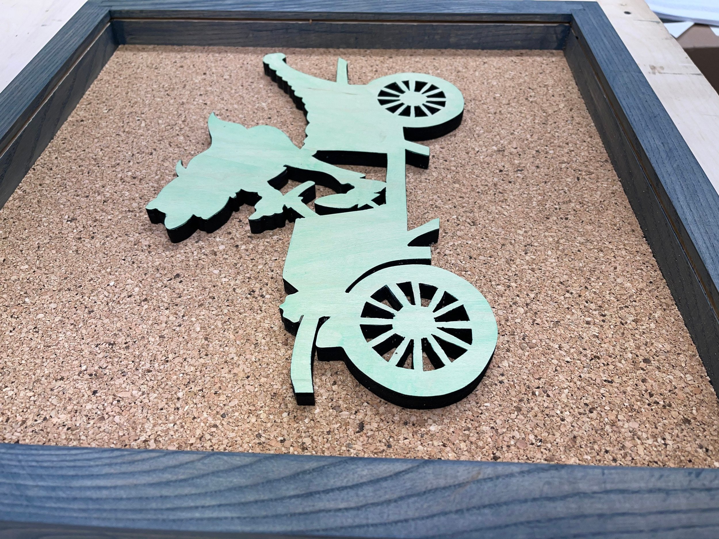 Disney Inspired Pin Display Shadowbox (Mr. Toad), Corkboard, Cork Display