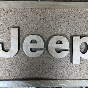 Jeep Inspired Display Shadowbox, Corkboard, Cork Display