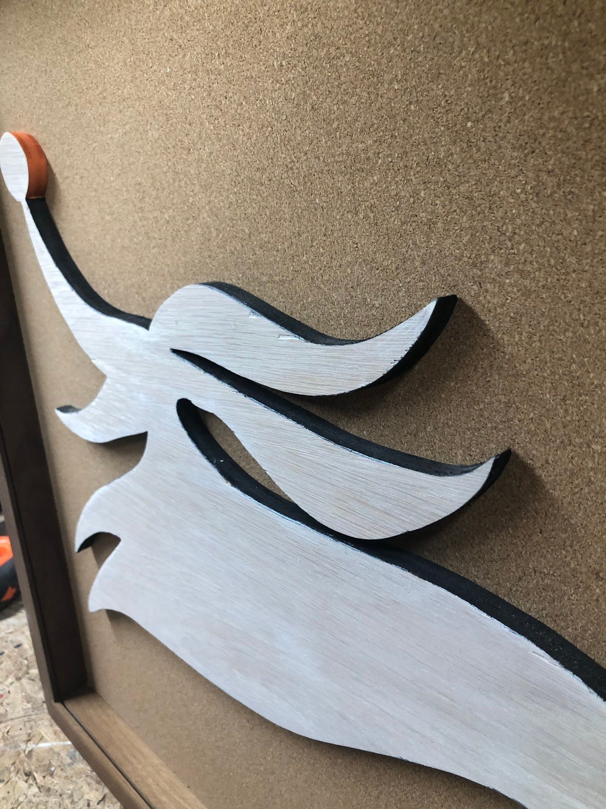 Disney Inspired Nightmare Before Christmas Pin Display Shadowbox (Zero), Corkboard, Cork Display