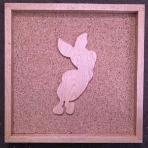 Disney Inspired Pin Display Shadowbox (Piglet), Corkboard, Cork Display