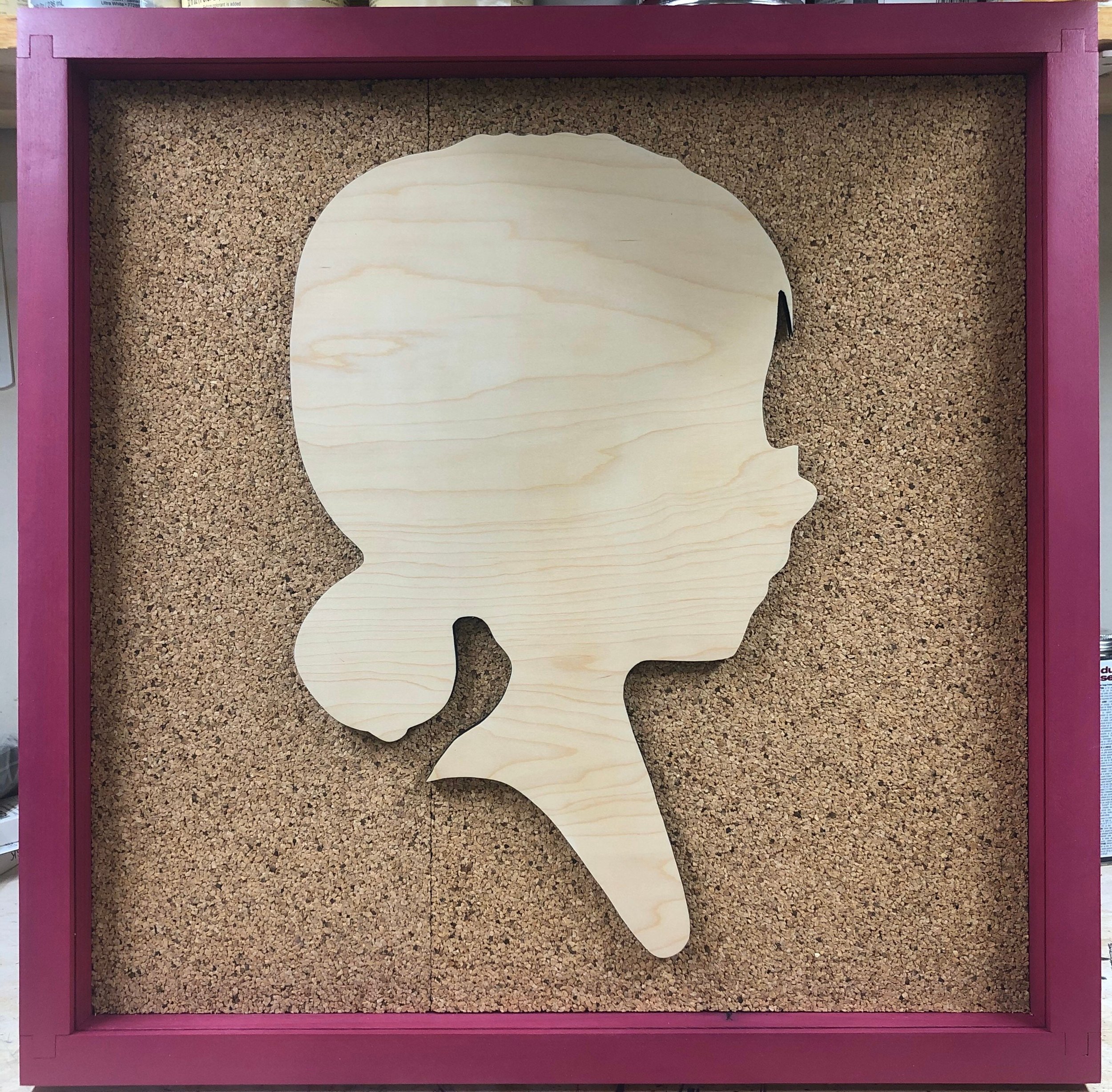 Disney Inspired Pin Display Shadowbox (UP Ellie Fredricksen), Corkboard, Cork Display