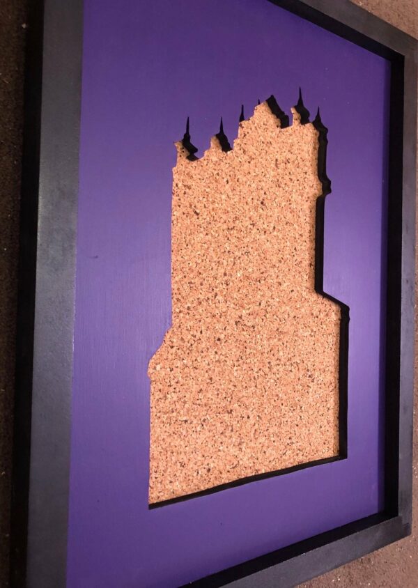 Disney Inspired Pin Display Shadowbox(Tower of Terror), Corkboard, Cork Display