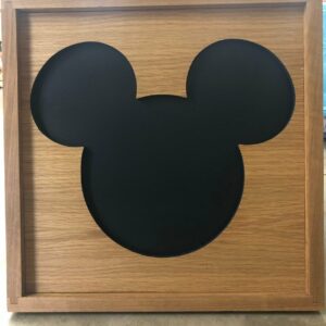 Disney Inspired Chalkboard Shadowbox (Mickey Mouse), kitchen, shopping list board, chore list