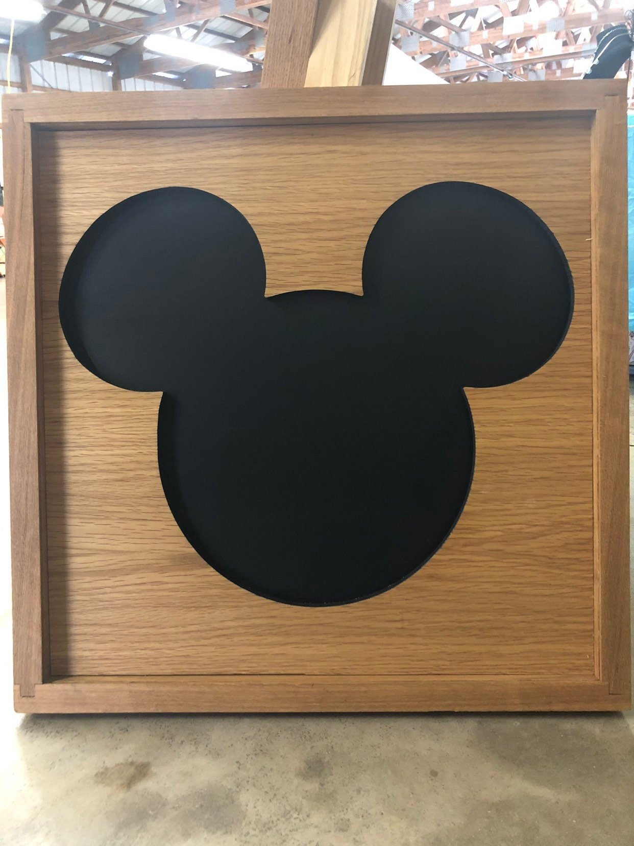 Disney Inspired Chalkboard Shadowbox (Mickey Mouse), kitchen, shopping list board, chore list