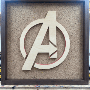 Disney Inspired Pin Display Shadowbox Avengers, Corkboard, Cork Display