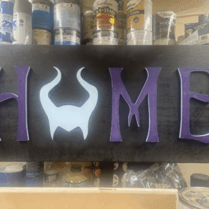 Disney Inspired Villains “HOME” sign