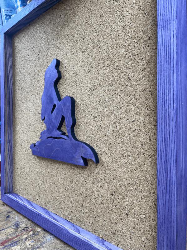 Disney Inspired Pin Display Shadowbox (Little Mermaid Ariel), Corkboard, Cork Display