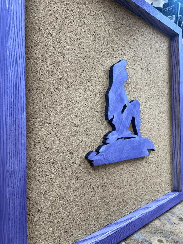 Disney Inspired Pin Display Shadowbox (Little Mermaid Ariel), Corkboard, Cork Display