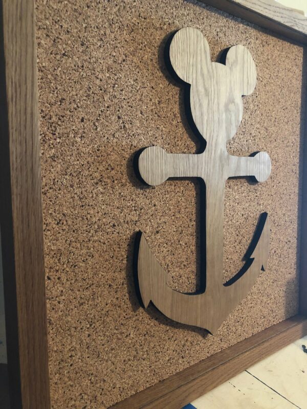 Disney Inspired Pin Display Shadowbox(Cruise Line Anchor)